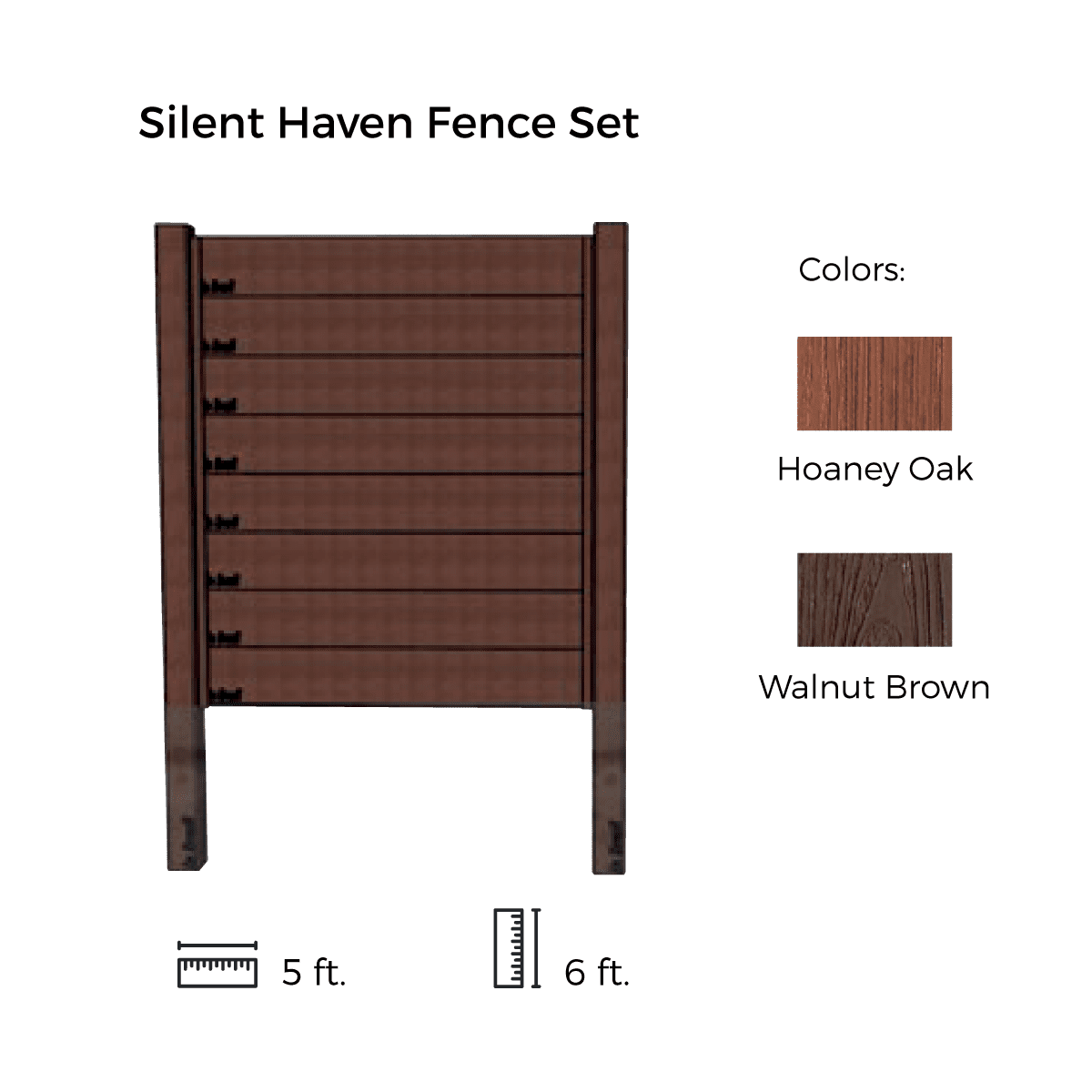 Terra Collection Silent Haven Fence Set by Deckotech